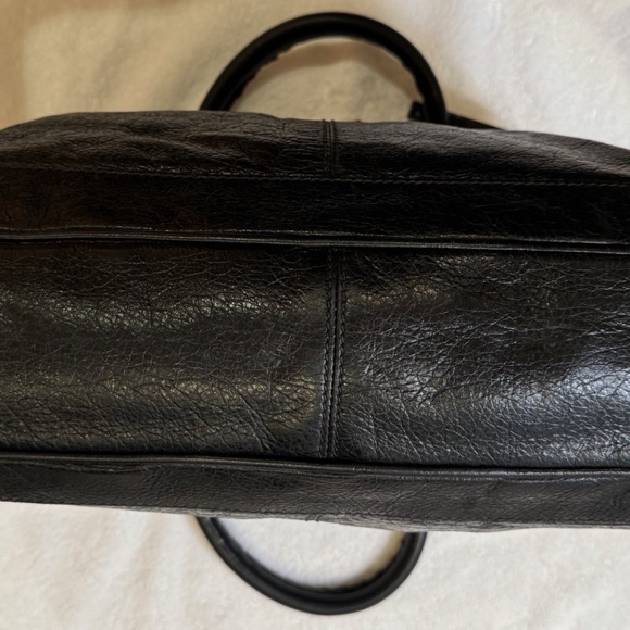 BALENCIAGA BLACK LAMBSKIN LEATHER - UNISEX WORK BAG - Picture 4 of 16